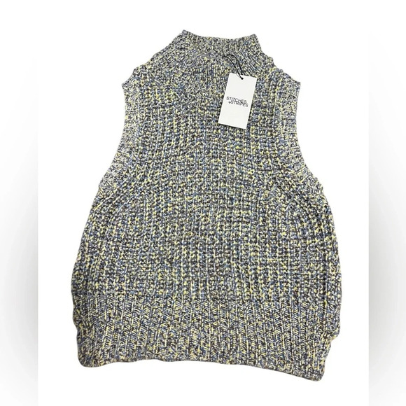 NWT Revolve Stitches and Stripes Multi Color Sleeveless Sweater size L - Picture 1 of 3